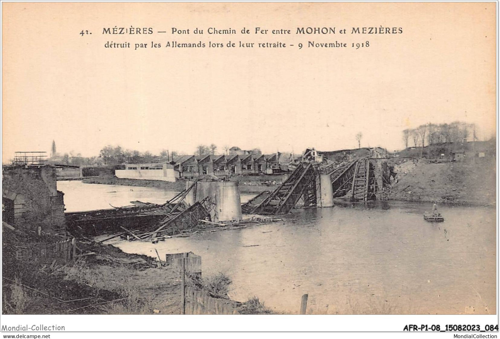 AFRP1-08-0043 - MEZIERES - Pont Du Chemin De Fer Entre Mohon Et Mezières - Charleville