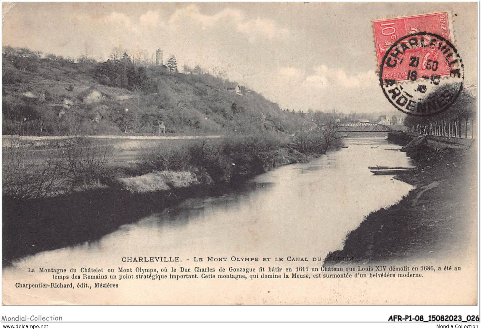 AFRP1-08-0014 - CHARLEVILLE - Le Mont Olympe Et Le Canal Du Moulin - Charleville