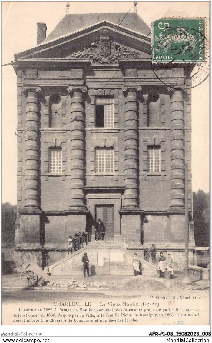 AFRP1-08-0005 - CHARLEVILLE - Le Vieux Moulin - Façade - Charleville