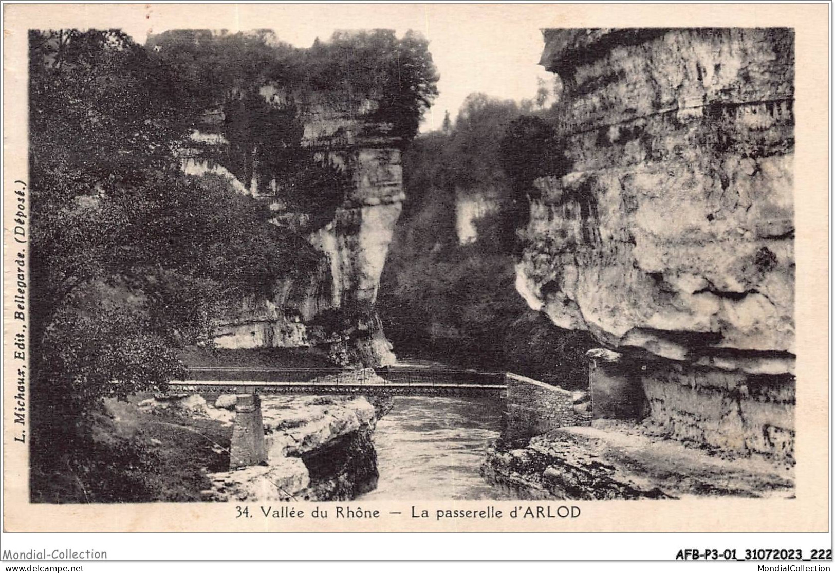 AFBP3-01-0333 - BELLEGARDE - Vallée Du Rohne - La Passerelle D'arlod - Bellegarde-sur-Valserine