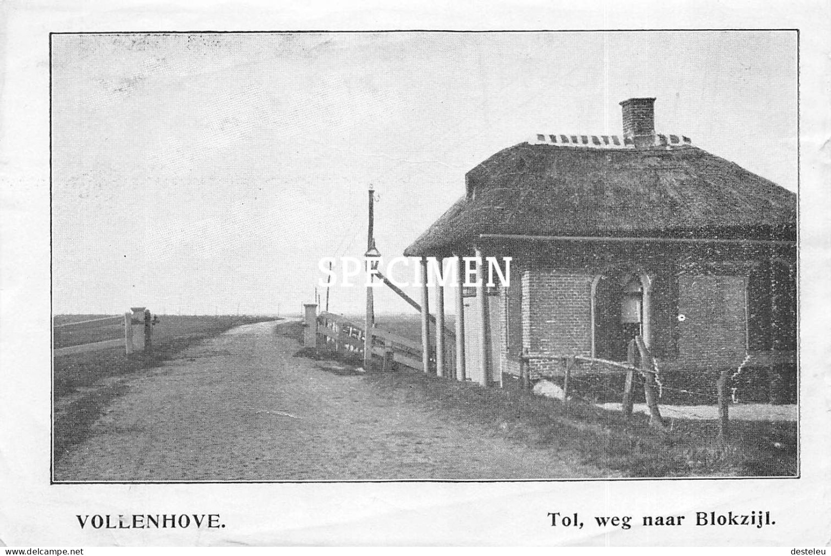 Prent - Tol Weg Naar Blokzijl - Vollenhove   - 8.5x12.5 Cm - Autres & Non Classés