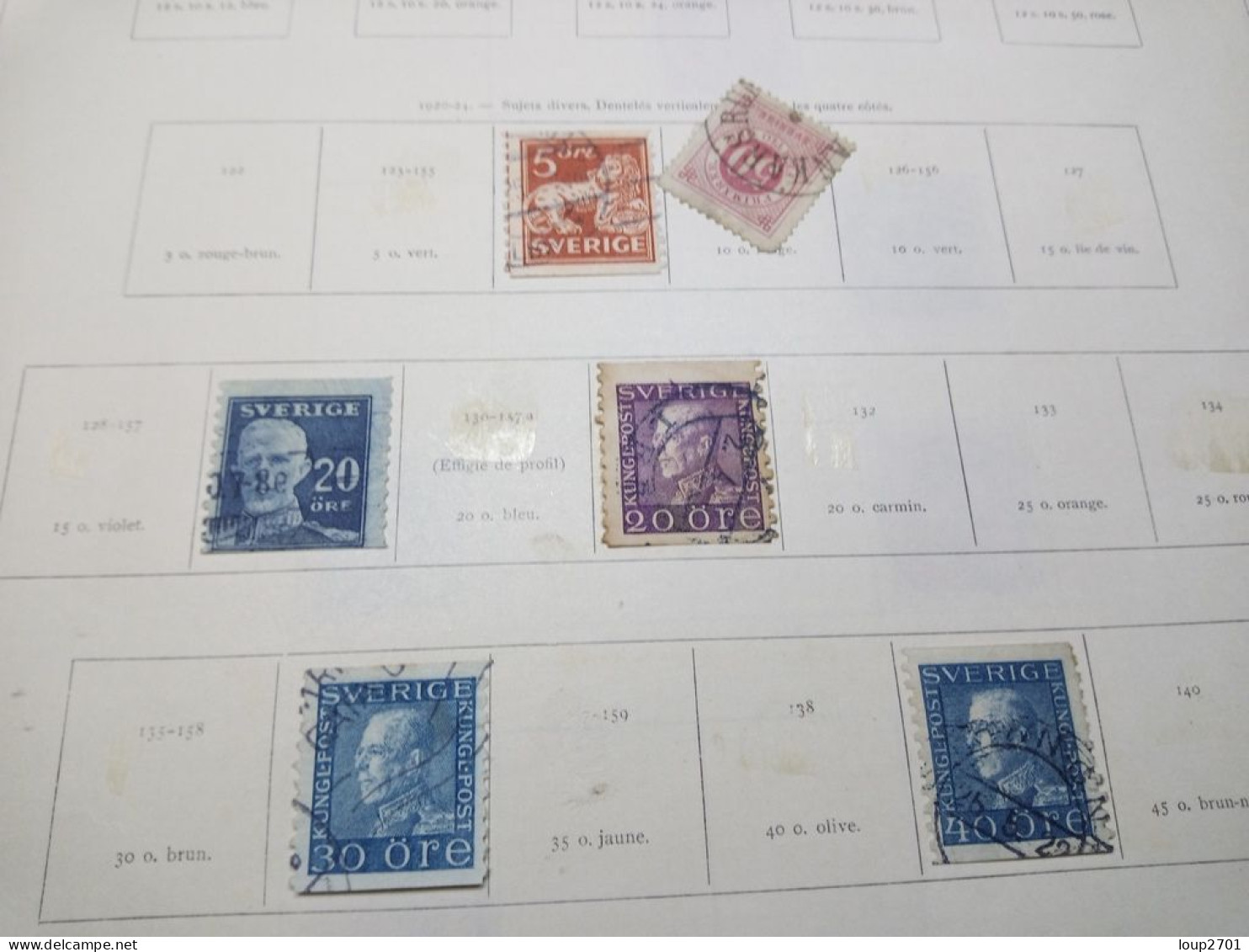 DM976 LOT FEUILLES SUEDE / DANEMARK ET DIVERS N / O COTE++ DEPART 10€ - Collections (with Albums)