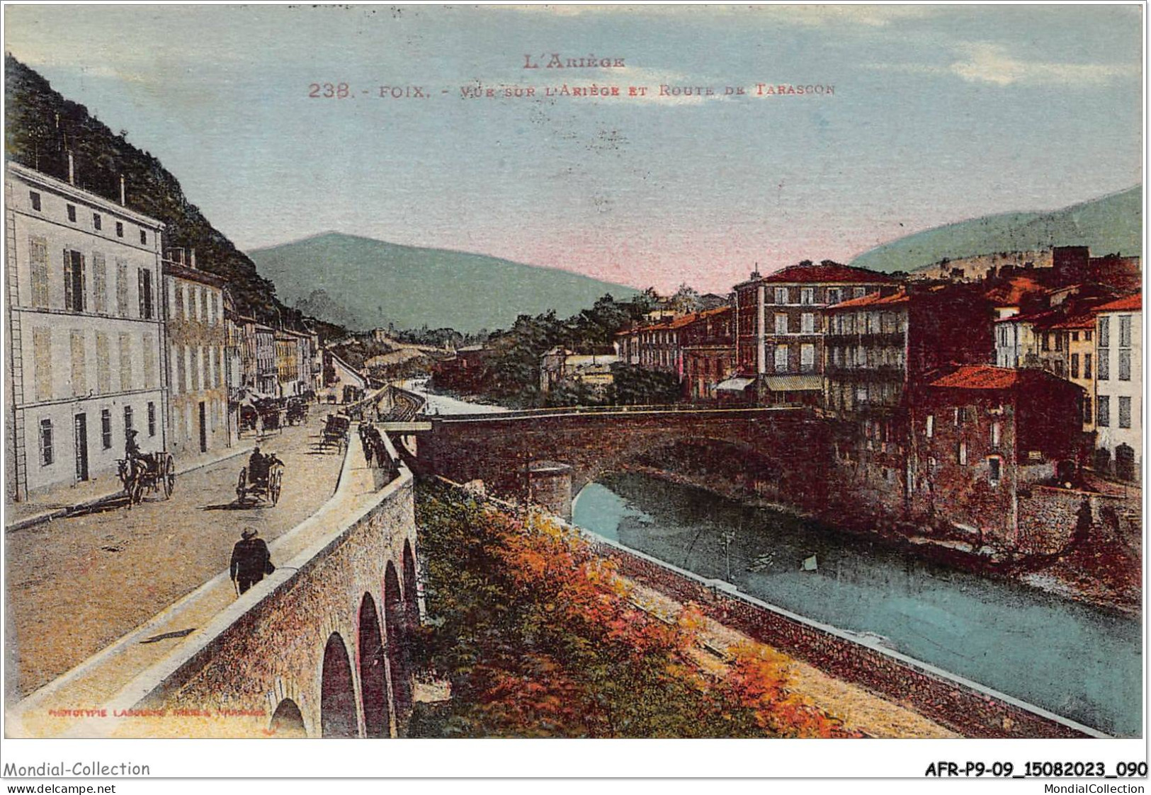 AFRP9-09-0814 - L'ariège - FOIX - Vue Sur L'ariège Et Route De Tarascon - Foix