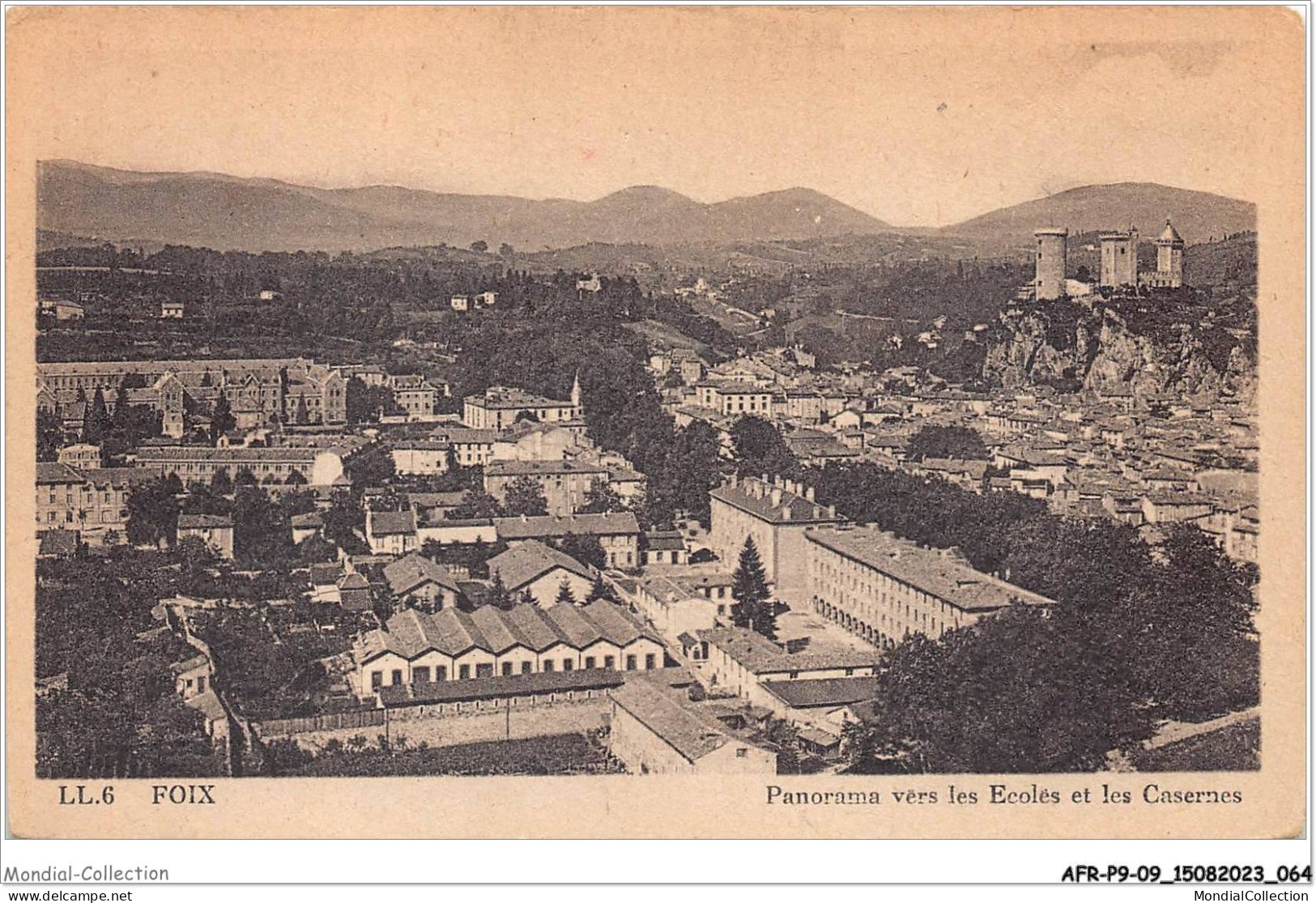 AFRP9-09-0801 - FOIX - Panorama Vers Les écoles Et Les Casernes - Foix