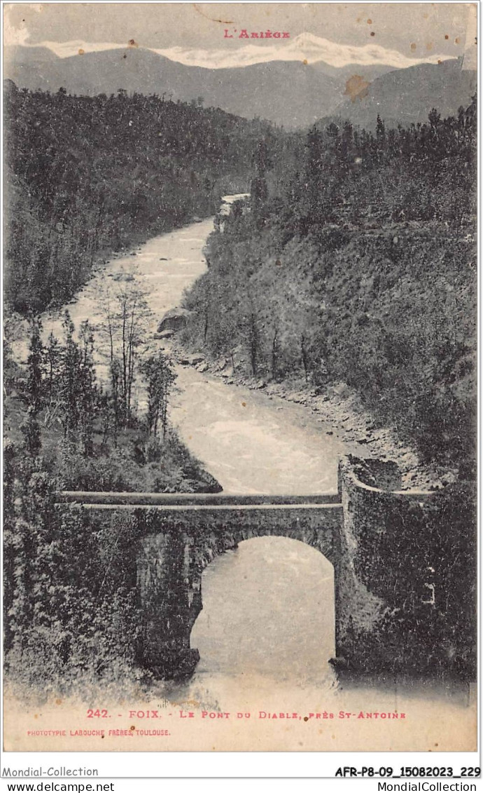 AFRP8-09-0767 - L'ariège - FOIX - Le Pont Du Diable - Près St-antoine - Foix