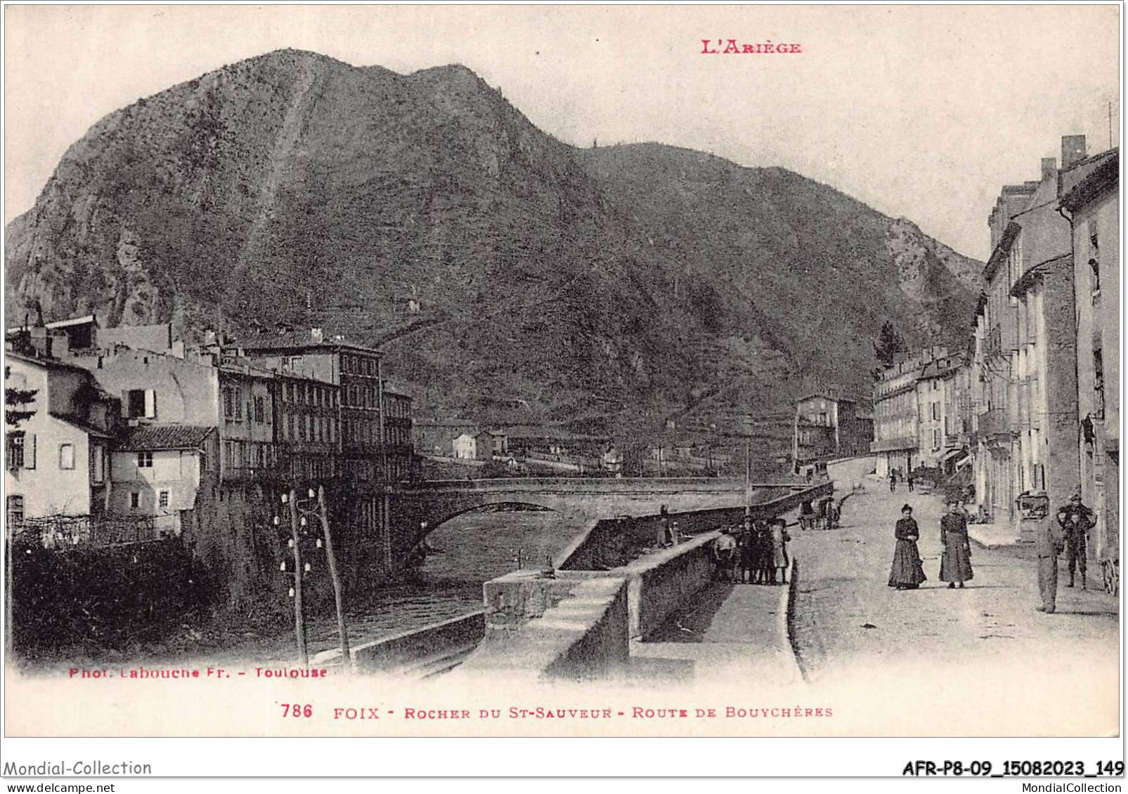 AFRP8-09-0727 - L'ariège - FOIX - Rocher Du St-sauveur - Route De Bouychères - Foix