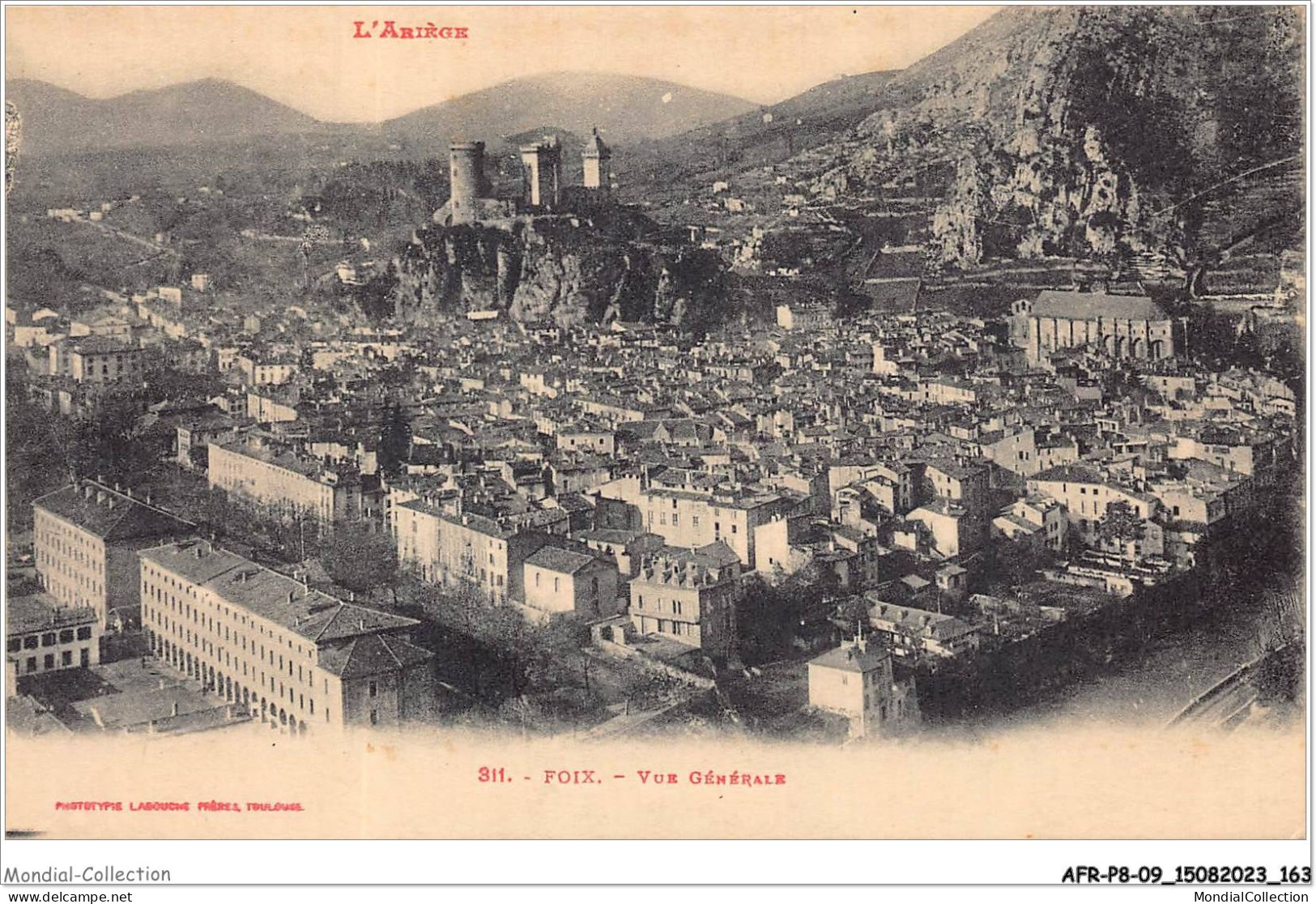 AFRP8-09-0734 - L'ariège - FOIX - Vue Générale - Foix