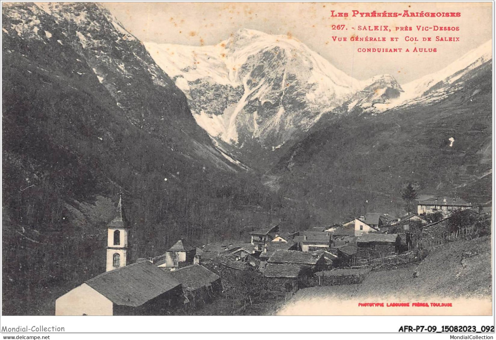 AFRP7-09-0589 - SALEIX Près VIC-DESSOS - Vue Générale Et Col De Saleix Conduisant à Aulus - Foix