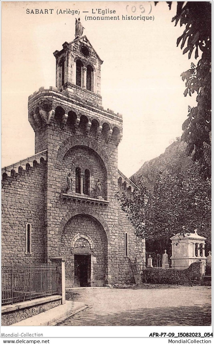 AFRP7-09-0570 - SABART - Ariège - L'église - Monument Historique - Other & Unclassified