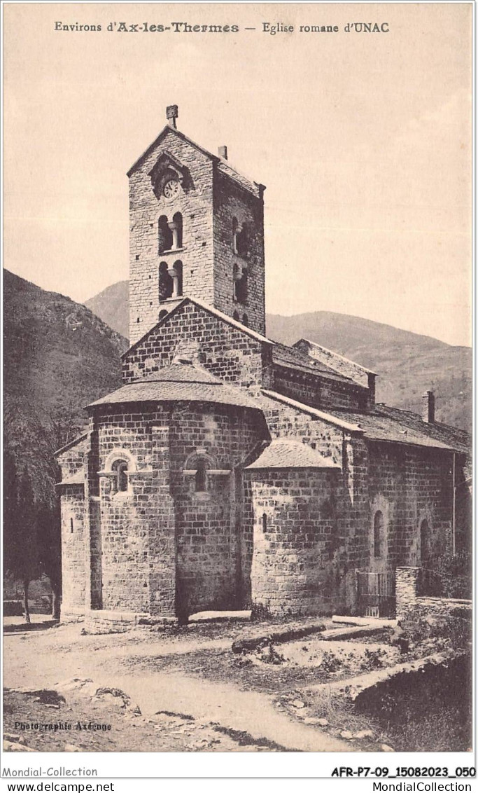 AFRP7-09-0568 - Environs D'AX-LES-THERMES - église Romane D'unac - Ax Les Thermes