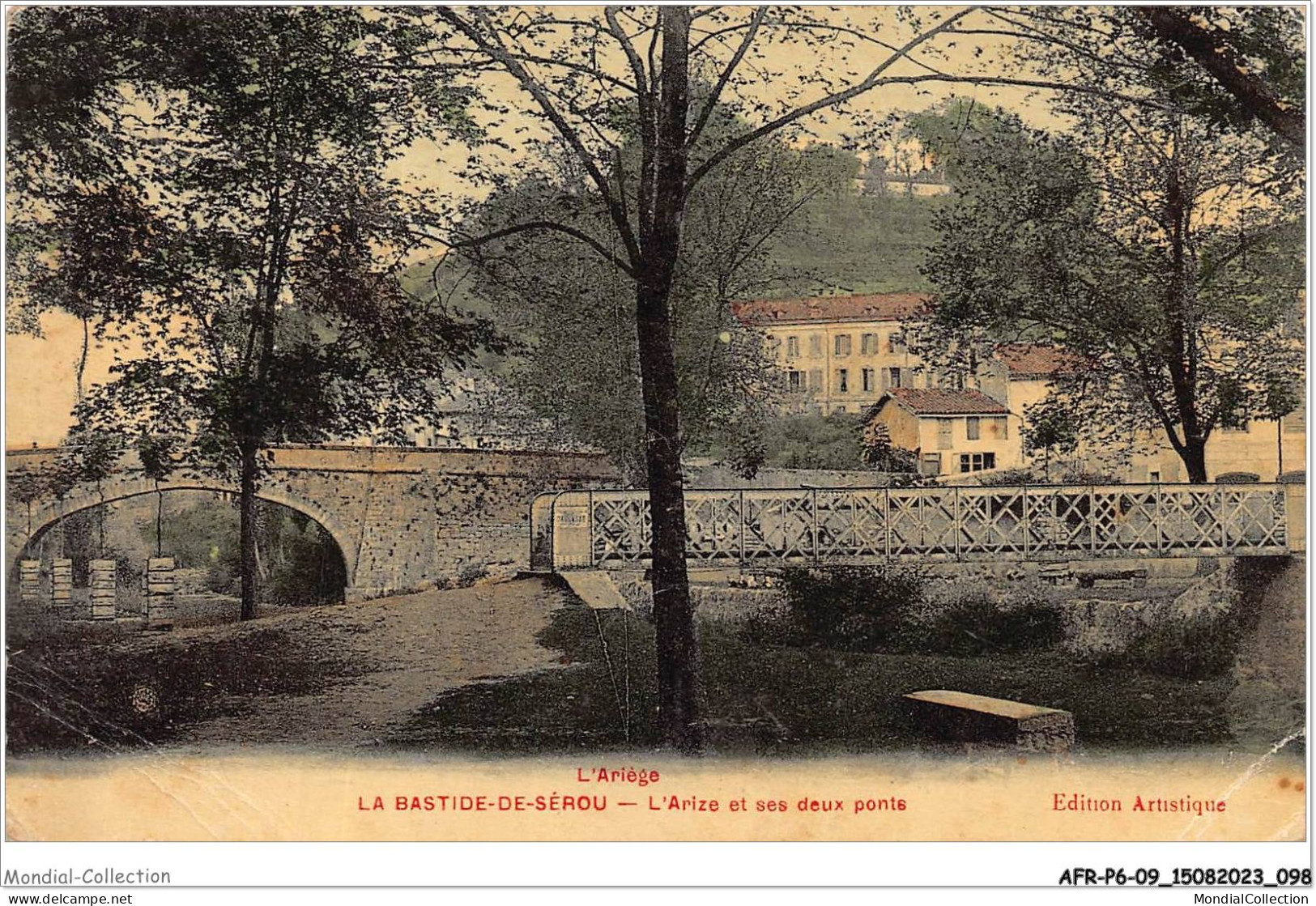 AFRP6-09-0496 - L'ariège - BASTIDE-DE-SEROU - L'arize Et Ses Deux Ponts - Saint Girons