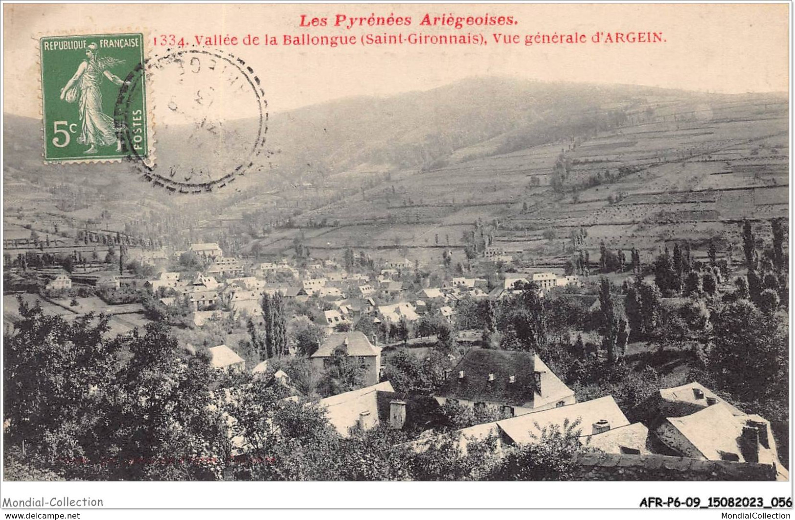 AFRP6-09-0475 - Les Pyrénées Ariègeoises - Vallée De La Ballongue - SAINT-GIRONNAIS - Vue Générale D'argein - Saint Girons