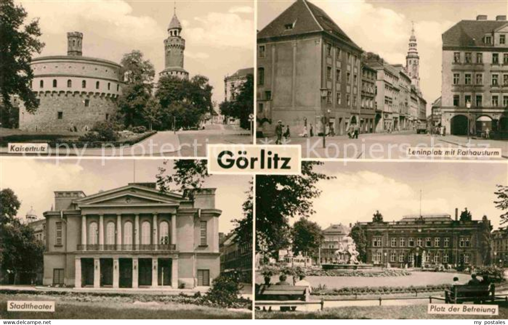 72634207 Goerlitz Sachsen Kaisertrutz Stadttheater Platz Der Befreiung Leninplat - Goerlitz
