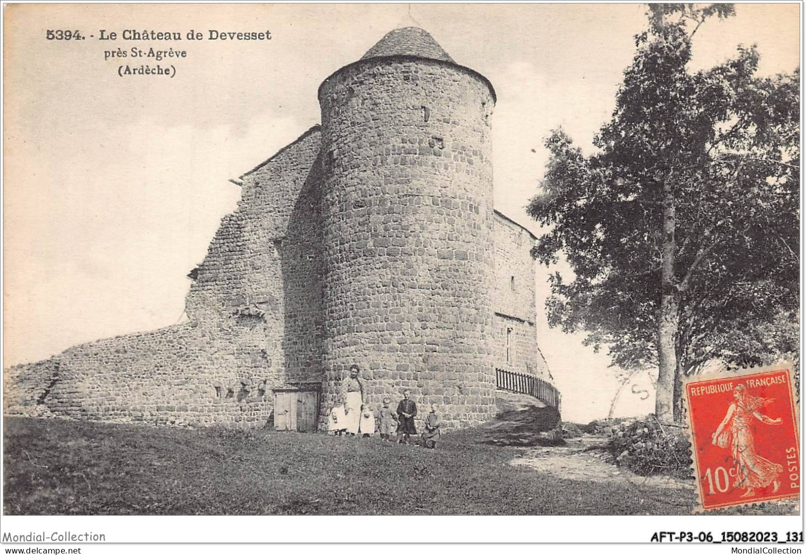 AFTP3-07-0273 - Le Chateau De Devesset Prèes De St-agrève - Autres & Non Classés