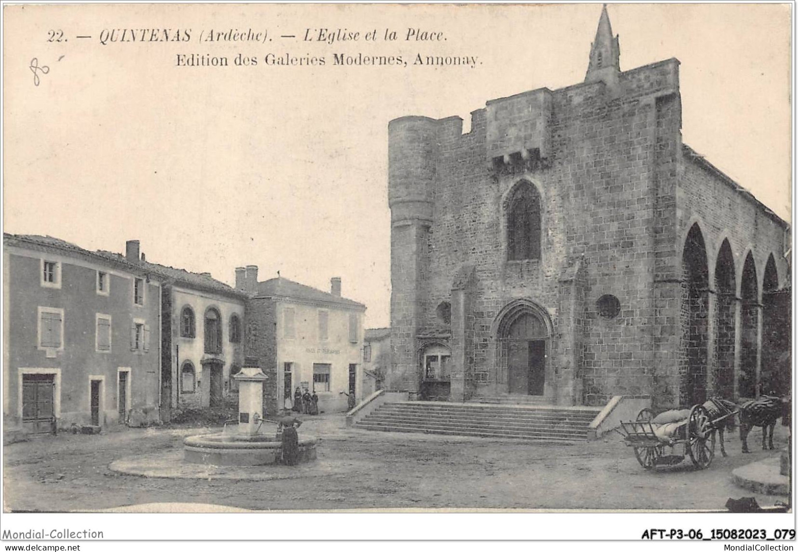 AFTP3-07-0247 - TOURNON - L'église Et La Place  - Tournon