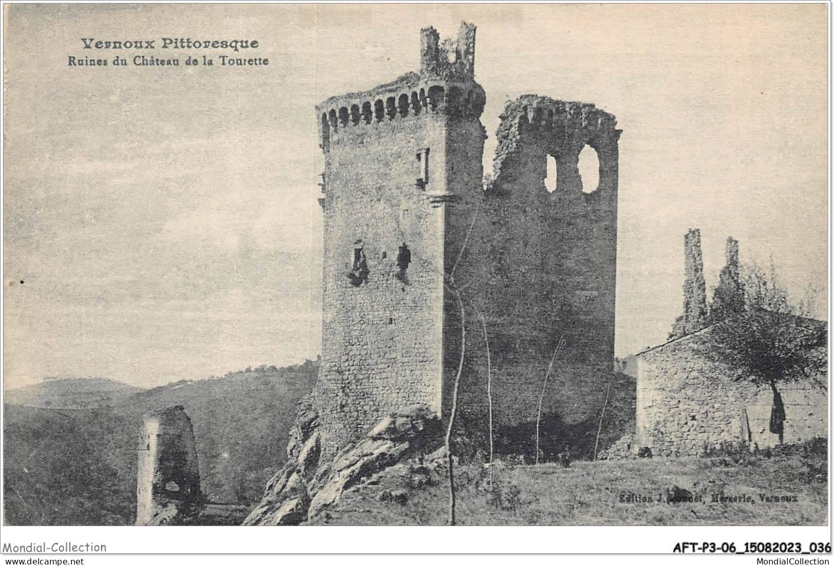 AFTP3-07-0225 - VERNOUX - Ruines Du Chateau De La Tourette - Vernoux