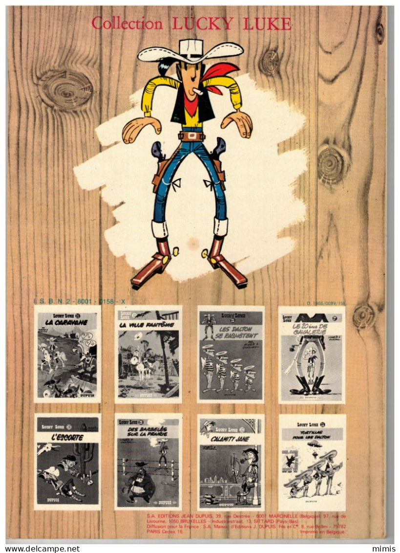 LUCKY LUKE   Les Rivaux De Painful Gulch  N° 19  Réédition 1978 - Lucky Luke