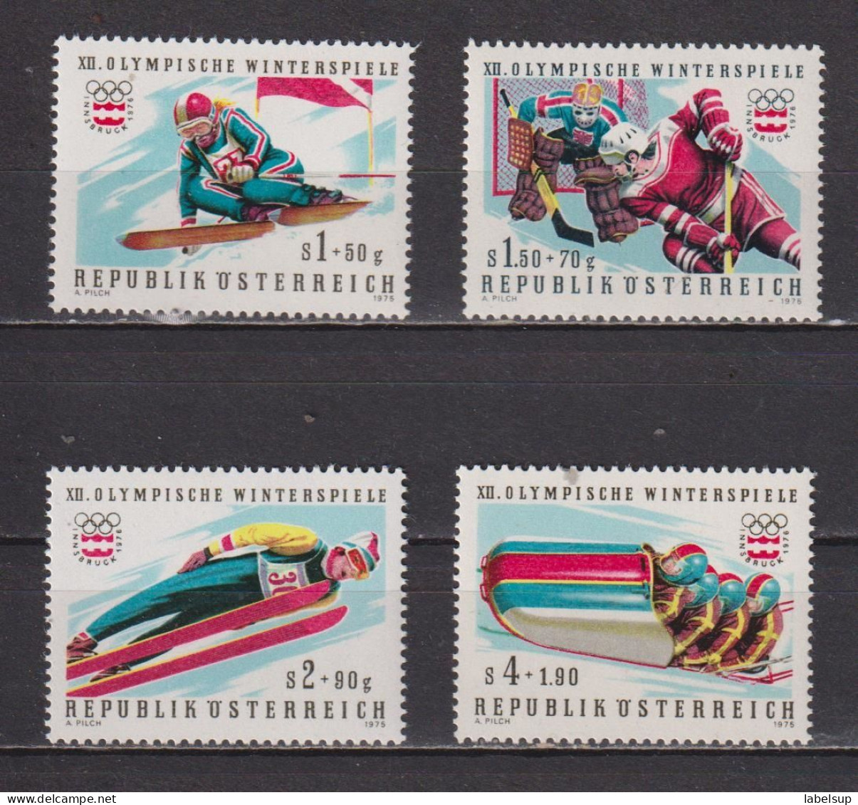 Lot De Timbres Neufs** D'Autriche De 1975 YT 1308 à 1311 MNH - Ongebruikt