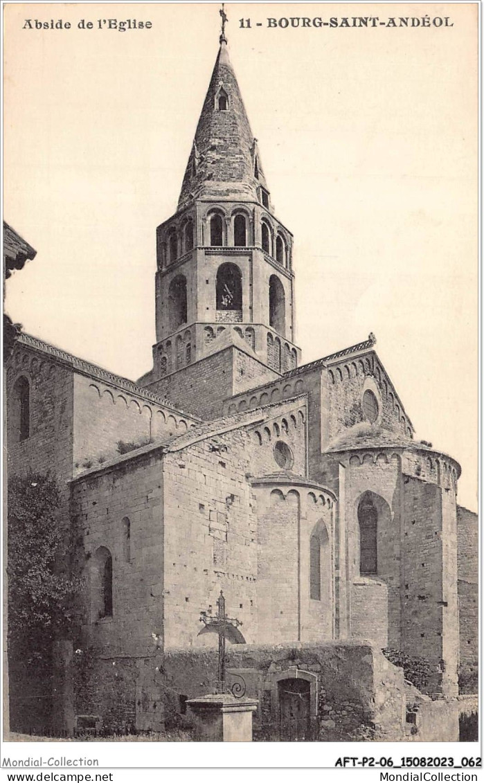 AFTP2-07-0132 - BOURG-ST-ANDEOL - Abside De L'église - Bourg-Saint-Andéol