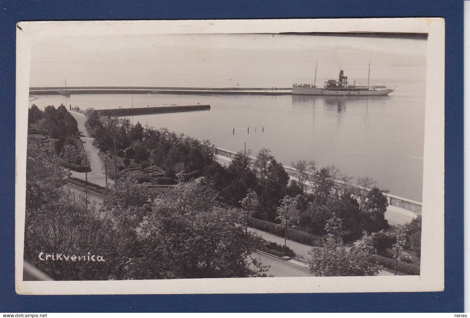 CPA Croatie Crikvenica Carte Photo écrite - Croatia