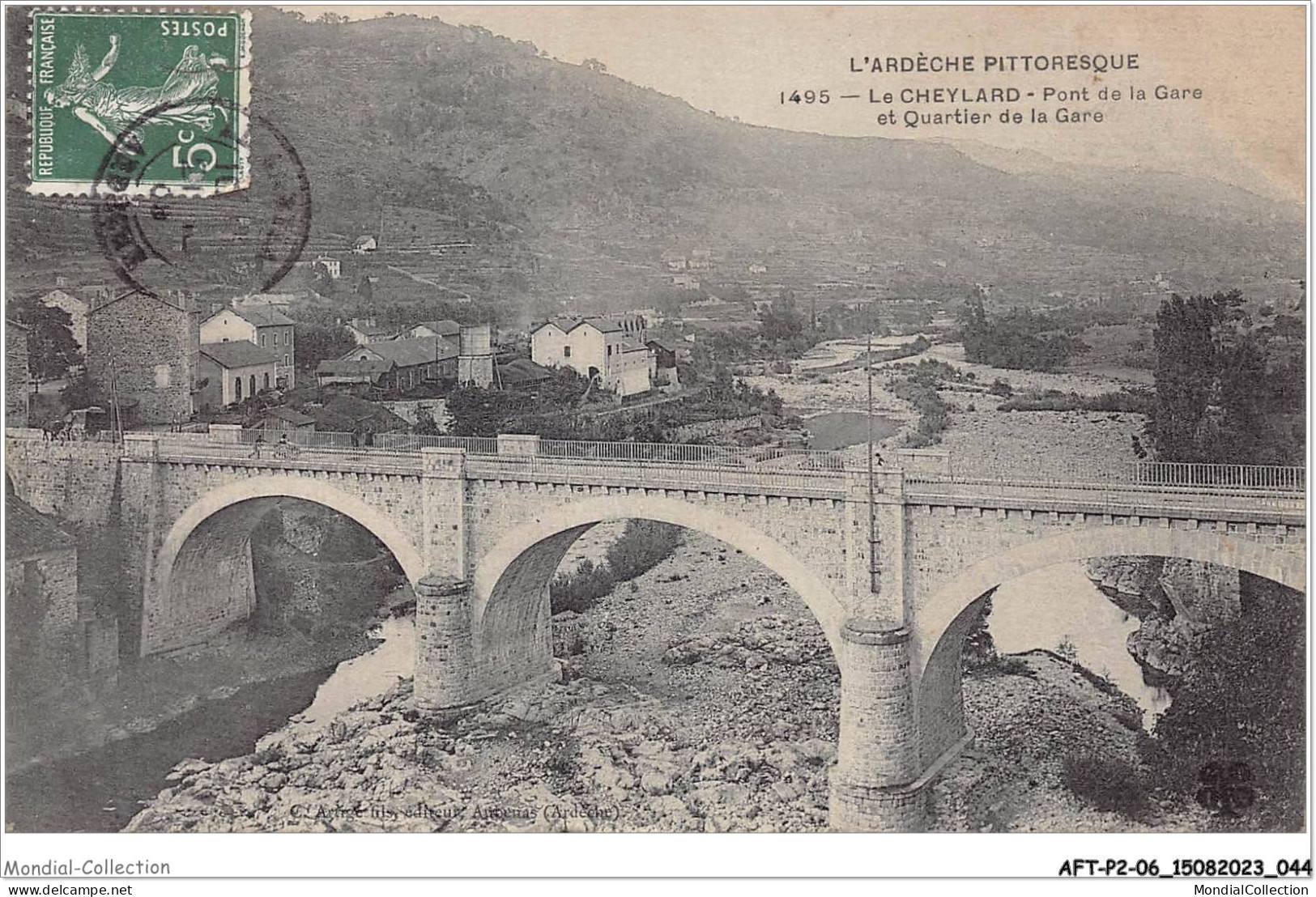 AFTP2-07-0123 - Le Cheylard - Pont De La Gare Et Quartier De La Gare - Le Cheylard