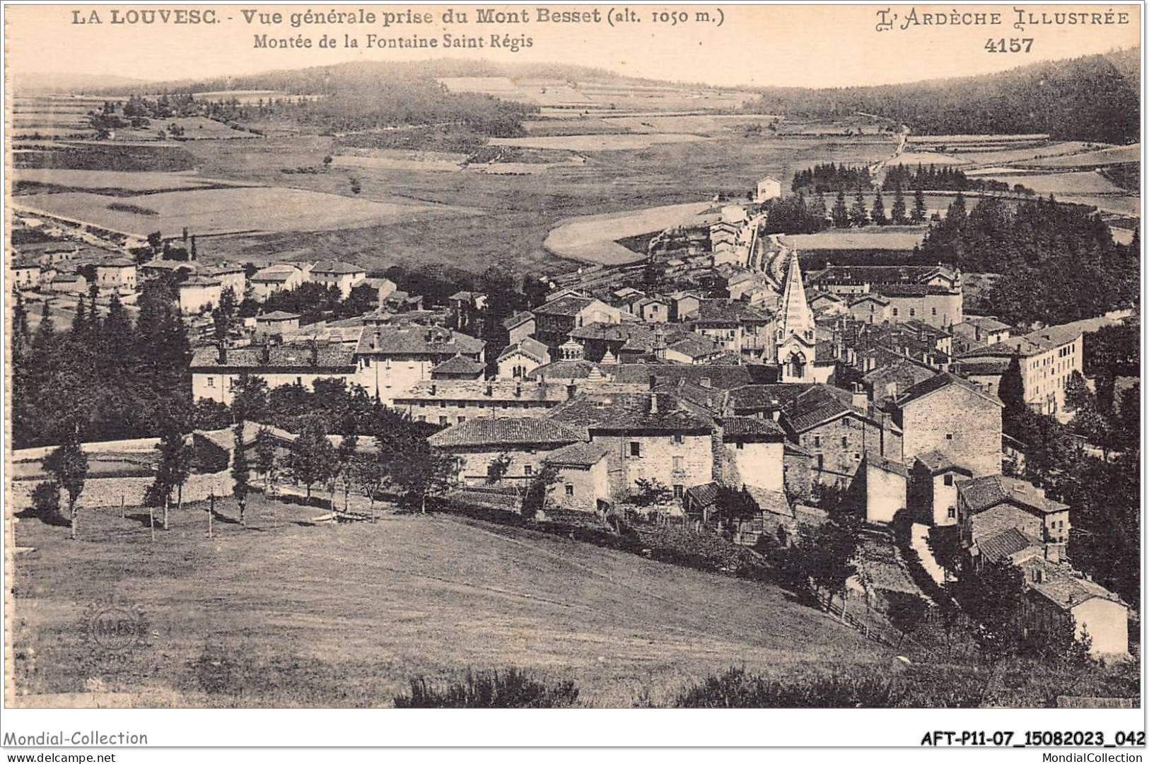 AFTP11-07-1029 - LA LOUVESC -  Vue Générale Prise Du Mont Bresset - La Louvesc