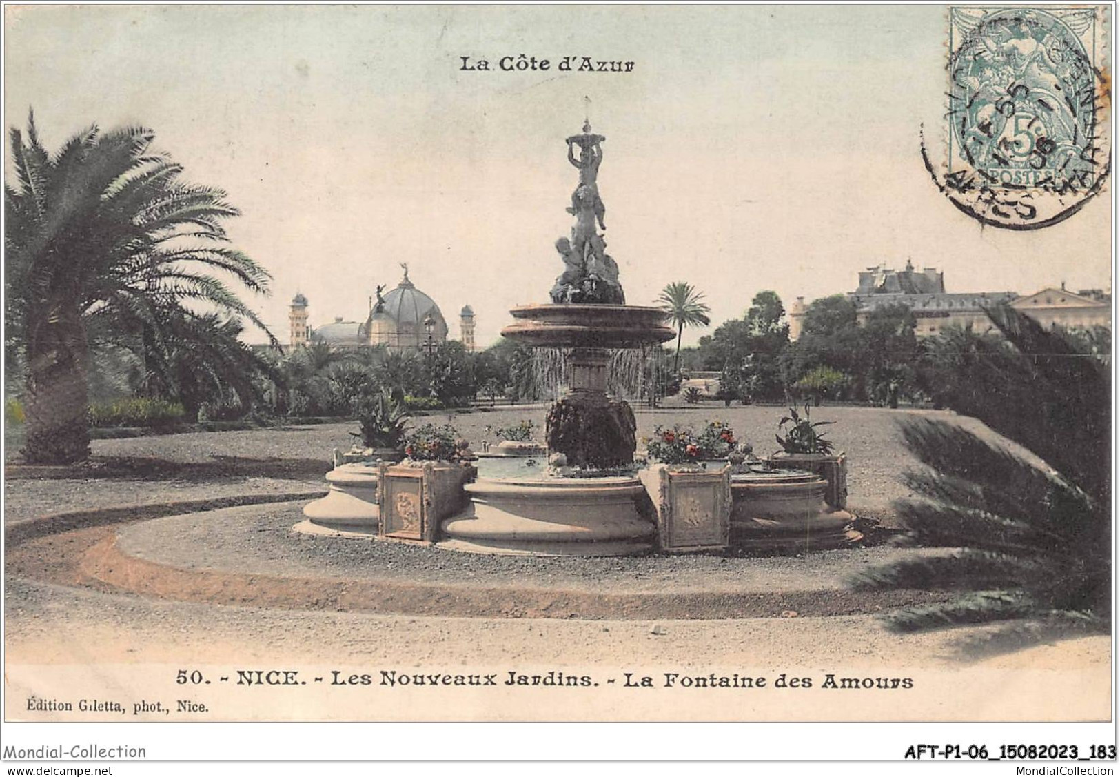 AFTP1-06-0093 - NICE - Les Nouveaux Jardins - La Fontaine Des Amours - Parks