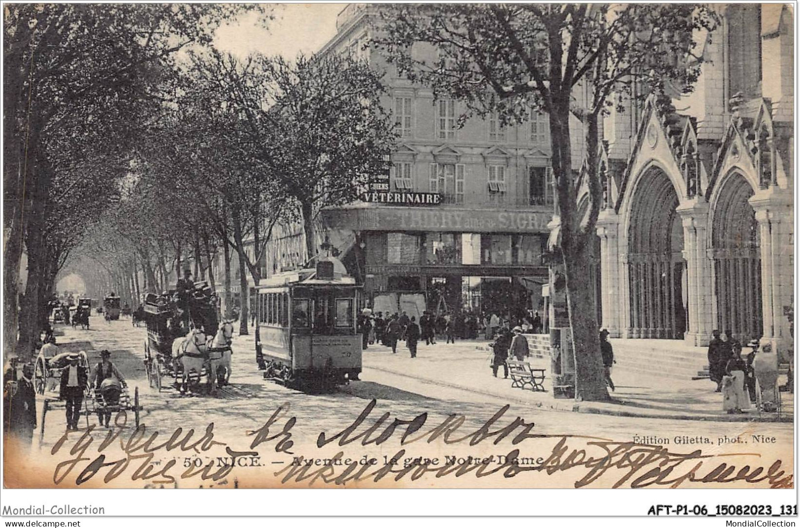 AFTP1-06-0067 - NICE - Avenue De La Gare Notre-dame - Transport Ferroviaire - Gare