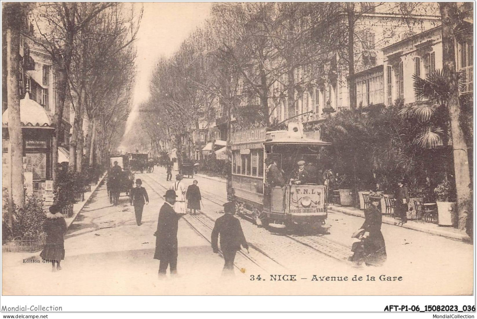 AFTP1-06-0019 - NICE -  Avenue De La Gare - Transport (rail) - Station