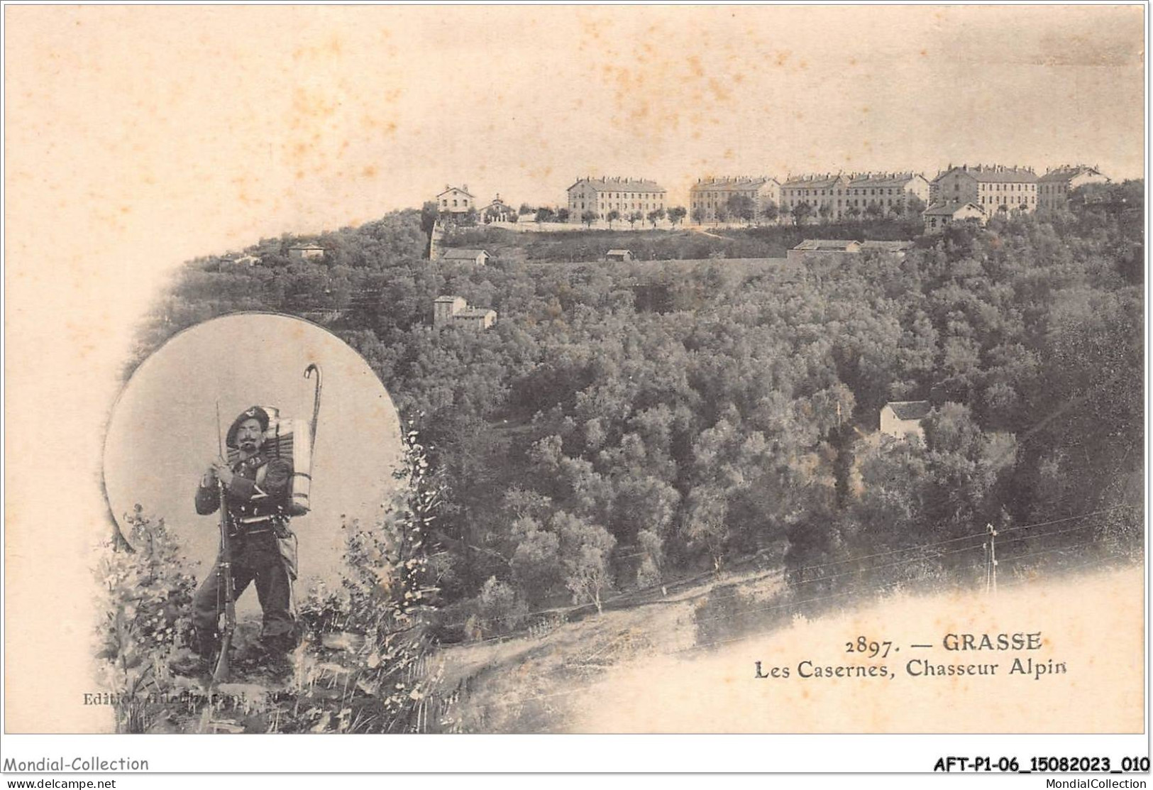 AFTP1-06-0006 - GRASSE - Les Casernes - Chasseur Alpin - Grasse