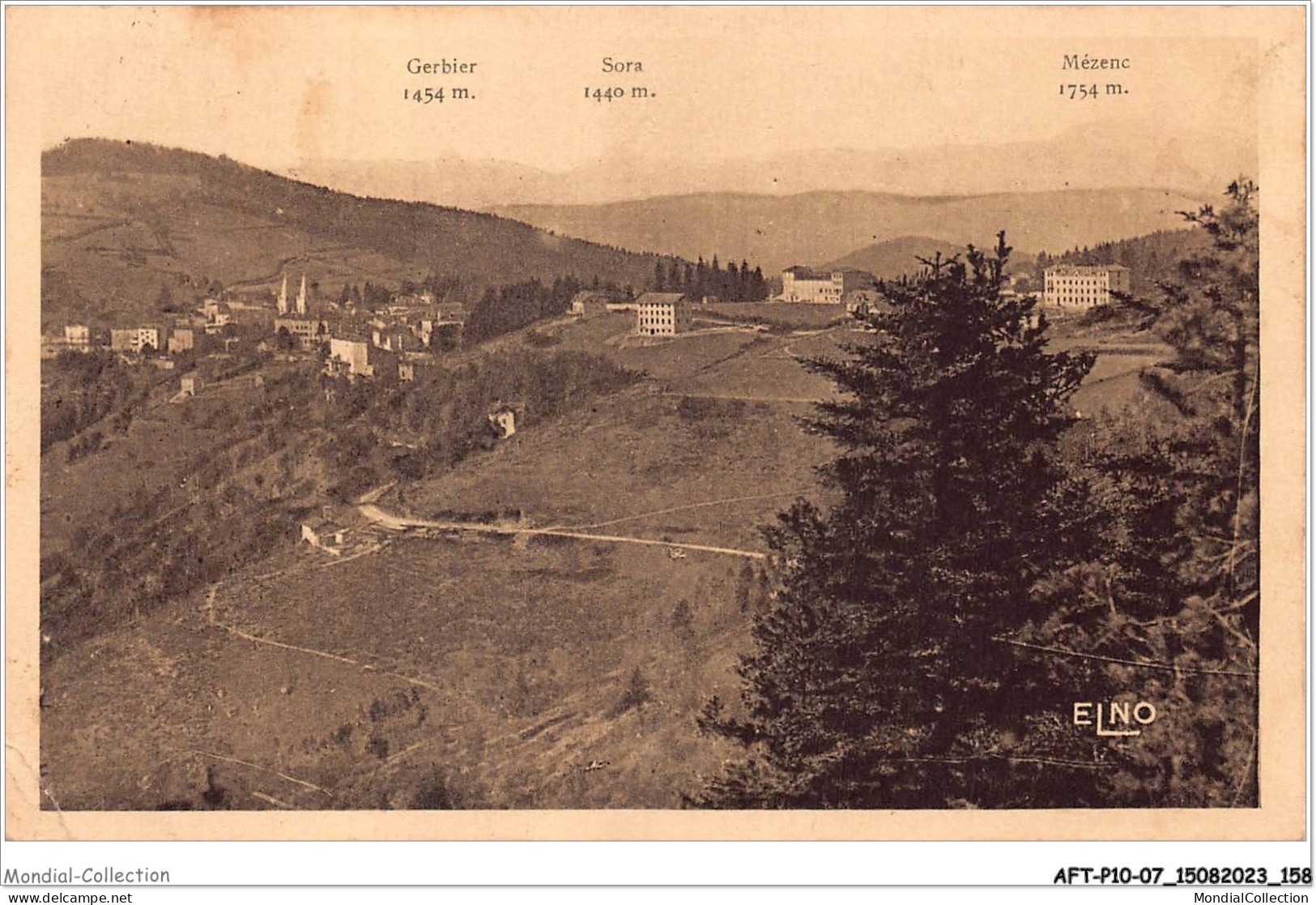 AFTP10-07-1003 - LA LOUVESC - Vue Panoramique Et Route De Satillieu - La Louvesc