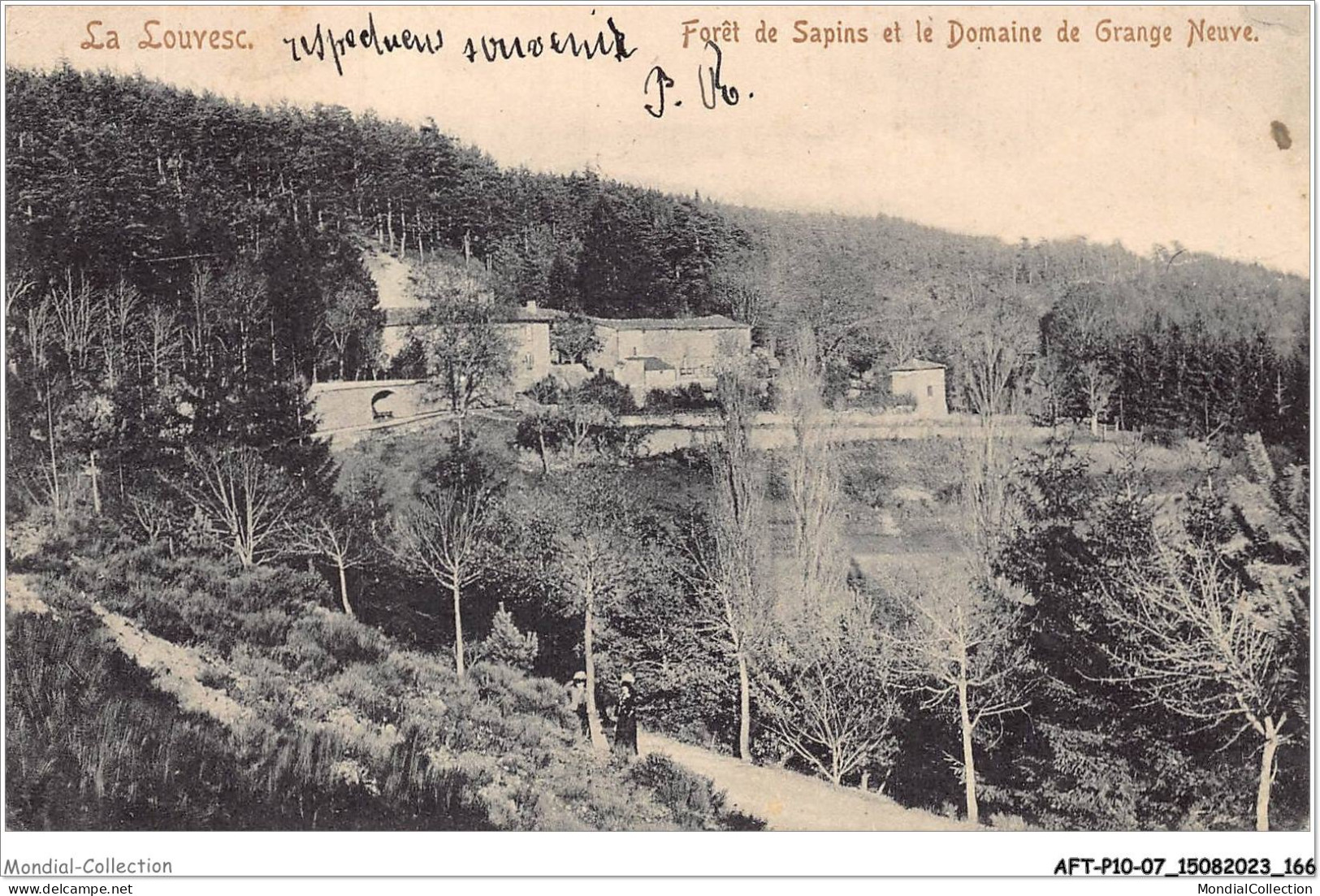 AFTP10-07-1007 - LA LOUVESC - Foret De Sapins Et Le Domaine De Grange Neuve - La Louvesc
