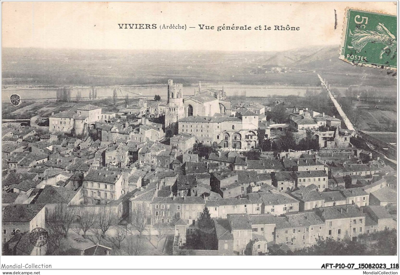 AFTP10-07-0983 - VIVIERS - Vue Générale Sur Le Rhone - Viviers