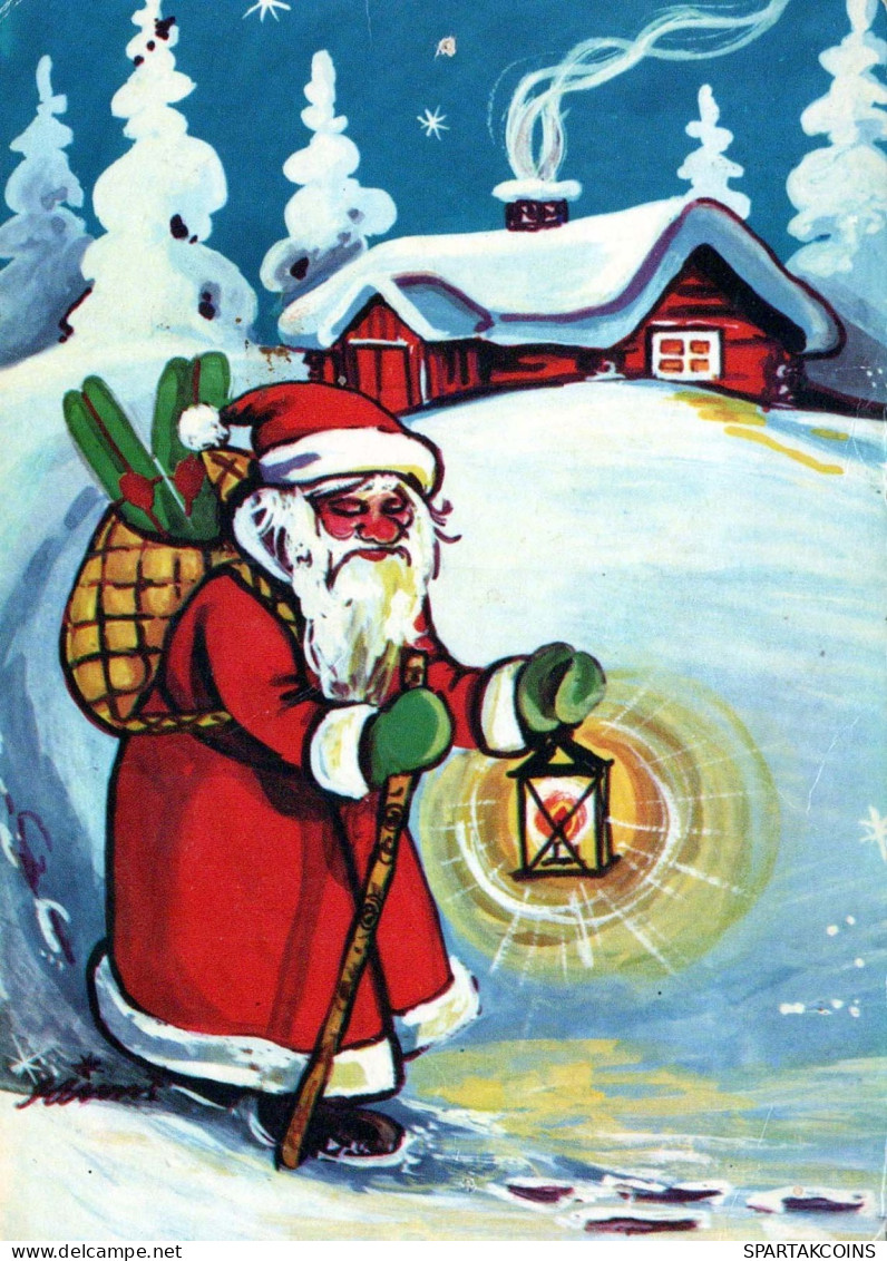 WEIHNACHTSMANN SANTA CLAUS Neujahr Weihnachten Vintage Ansichtskarte Postkarte CPSM #PBL257.A - Santa Claus