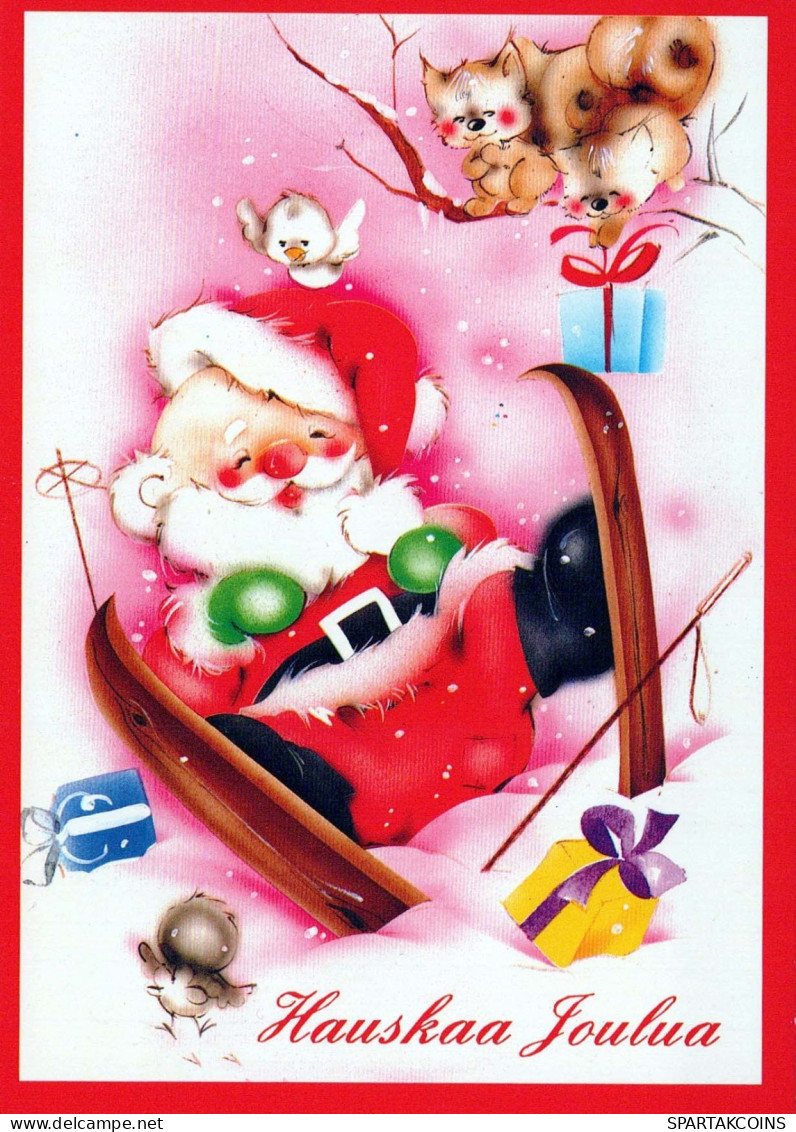 WEIHNACHTSMANN SANTA CLAUS Neujahr Weihnachten Vintage Ansichtskarte Postkarte CPSM #PBL062.A - Santa Claus