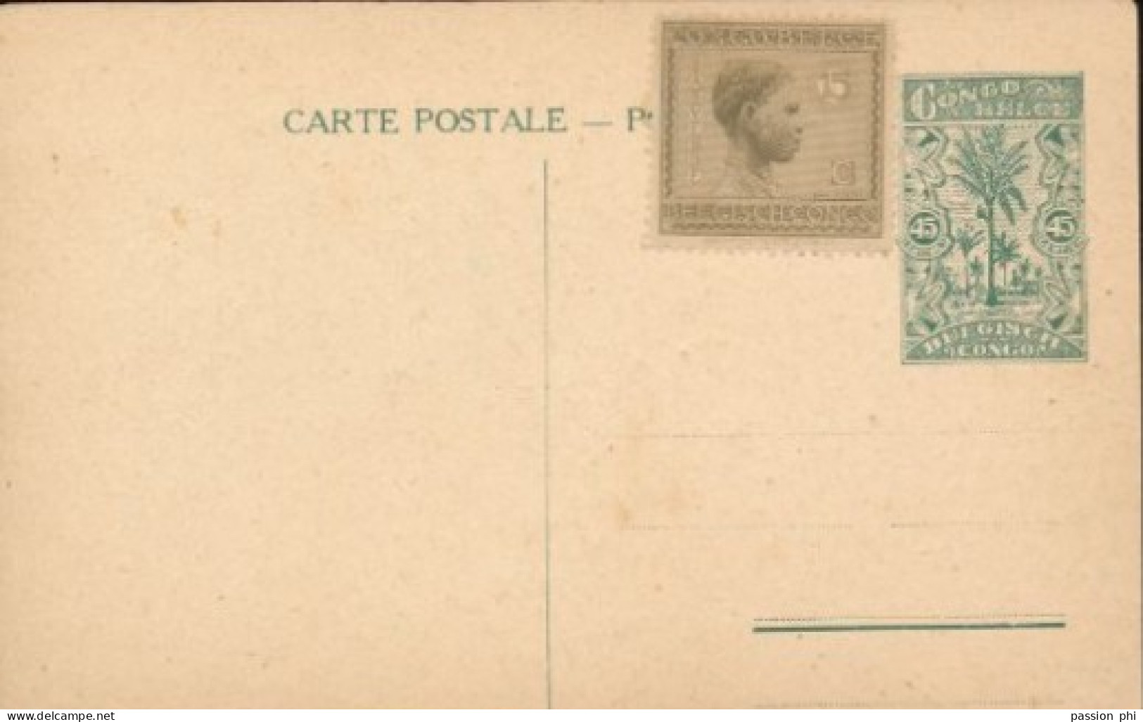 ZAC BELGIAN CONGO  PPS SBEP 66 VIEW 48 UNUSED - Stamped Stationery