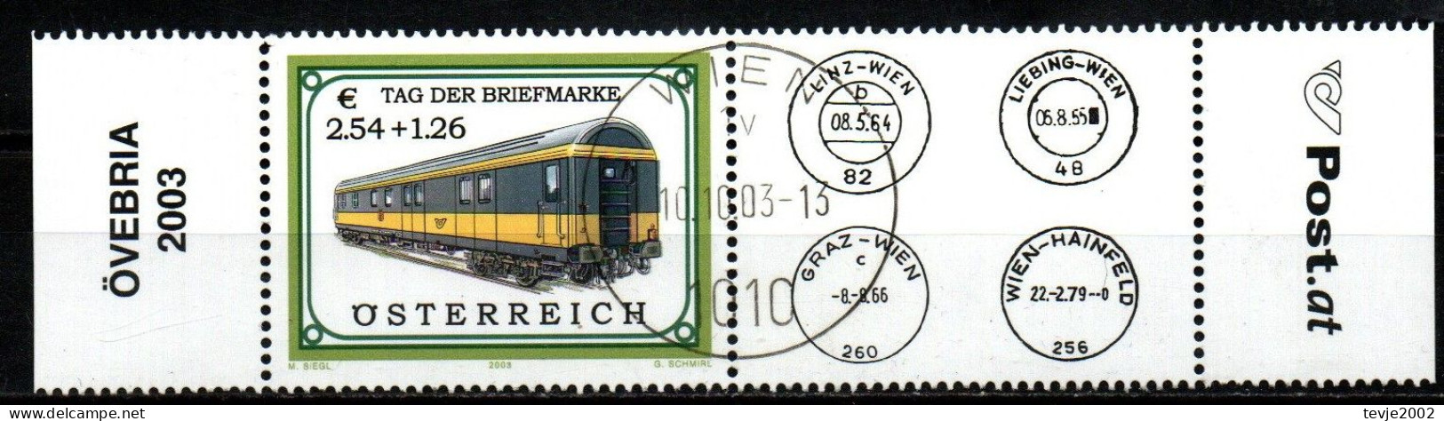 Österreich 2003 - Mi.Nr. 2414 Zf - Gestempelt Used - Eisenbahnen Railways - Gebruikt