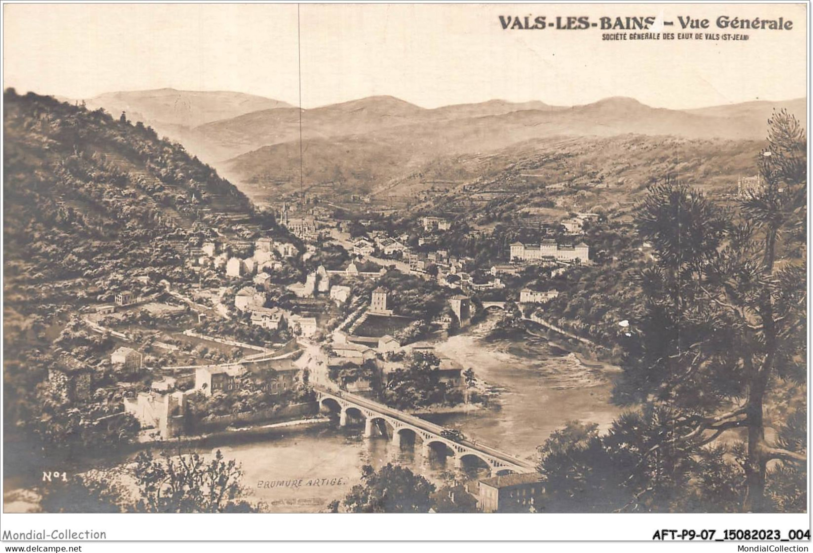 AFTP9-07-0824 - VALS-LES-BAINS - Vue Générale - Vals Les Bains