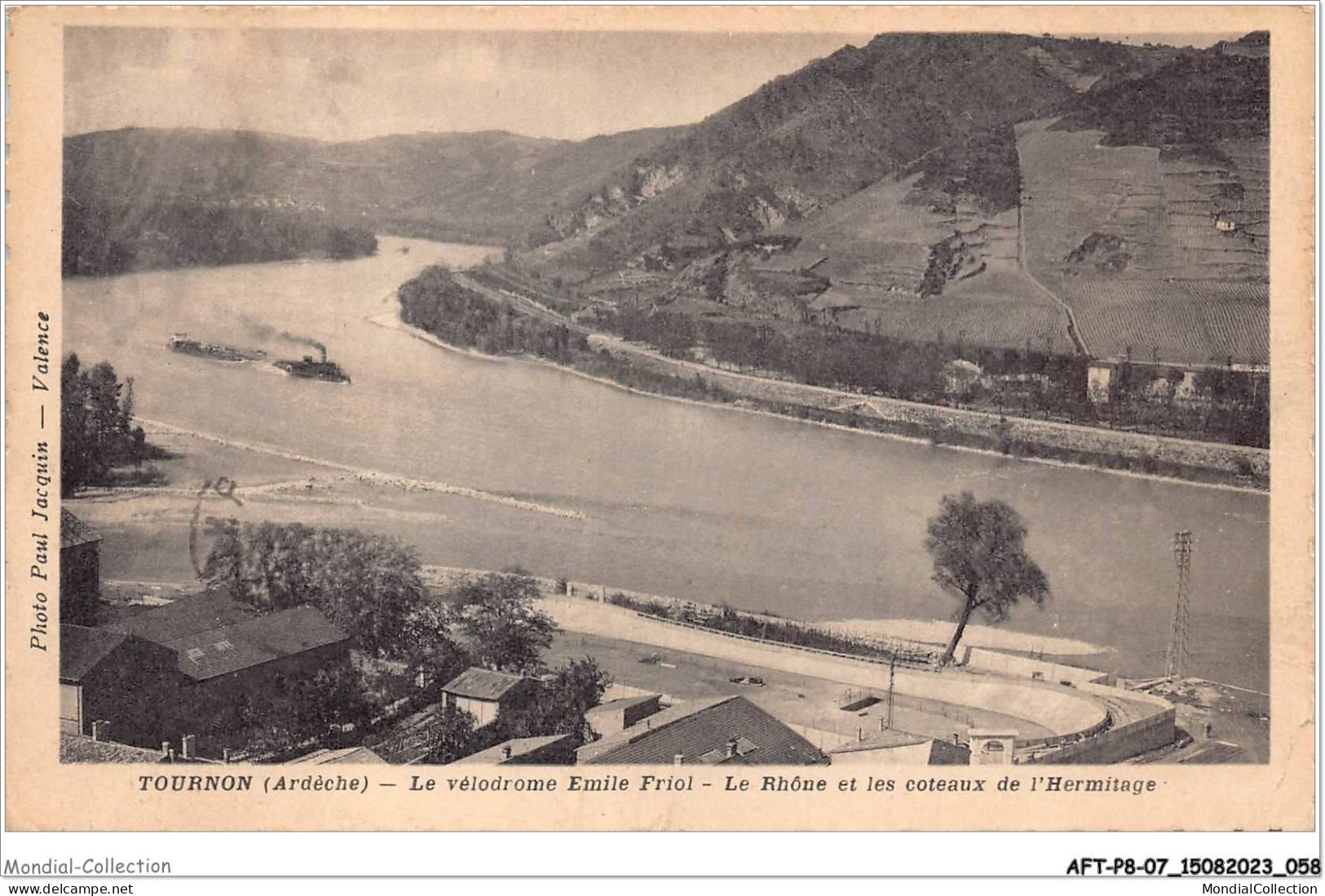 AFTP8-07-0770 - TOURNON - Le Velodrome Emile Friol - Le Rhone Et Les Coteaux De L'hermitage - Tournon