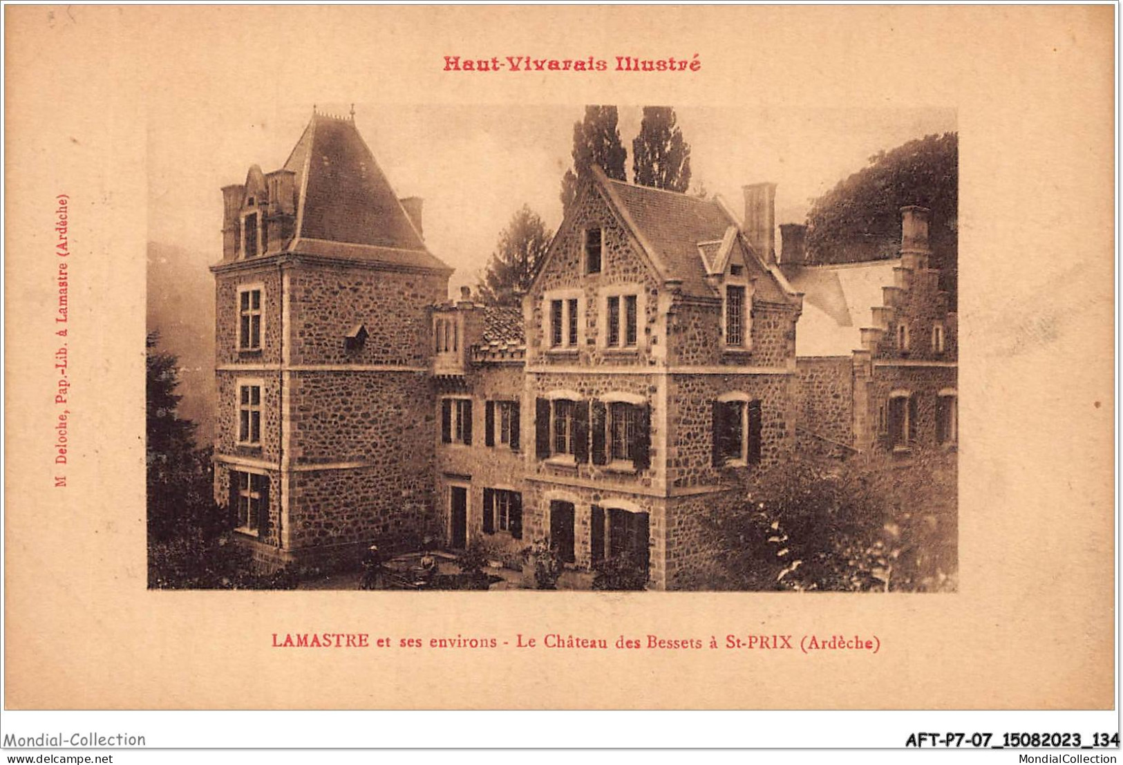 AFTP7-07-0688 - LAMASTRE - Le Chateau Des Bessets à St-prix - Lamastre