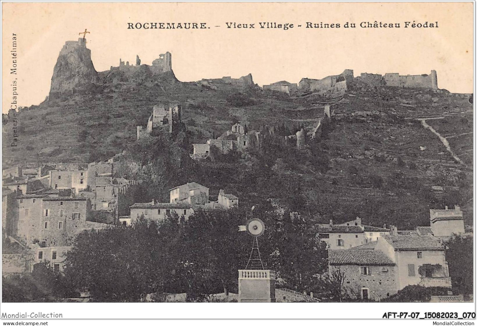 AFTP7-07-0656 - ROCHEMAURE - Vieux Village - Ruines Du Chateau Féodal - Rochemaure