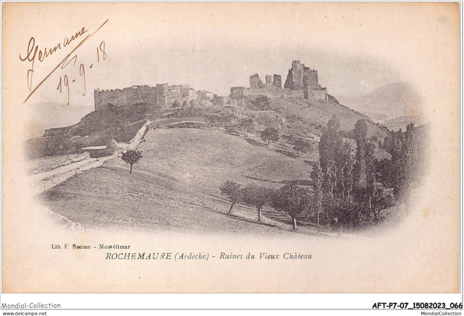 AFTP7-07-0654 - ROCHEMAURE - Ruines Du Vieux Chateau - Rochemaure