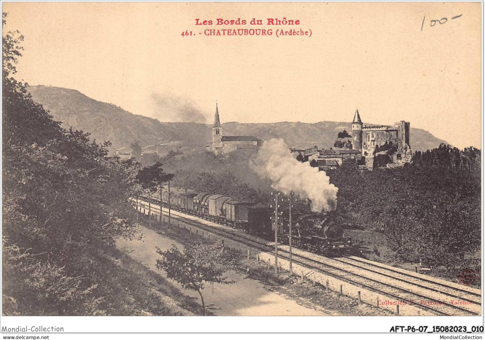 AFTP6-07-0512 - Les Bords Du Rhone - Chateaubourg TRAIN LOCOMOTIVE GARE - Sonstige & Ohne Zuordnung