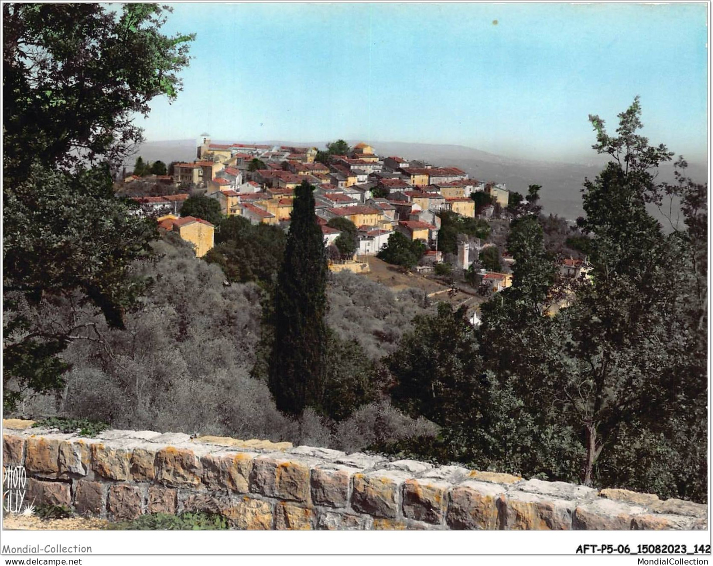 AFTP5-06-0492 - CABRIS - Vue Générale Au Loin La Déditerranée Avec Cannes - Grasse