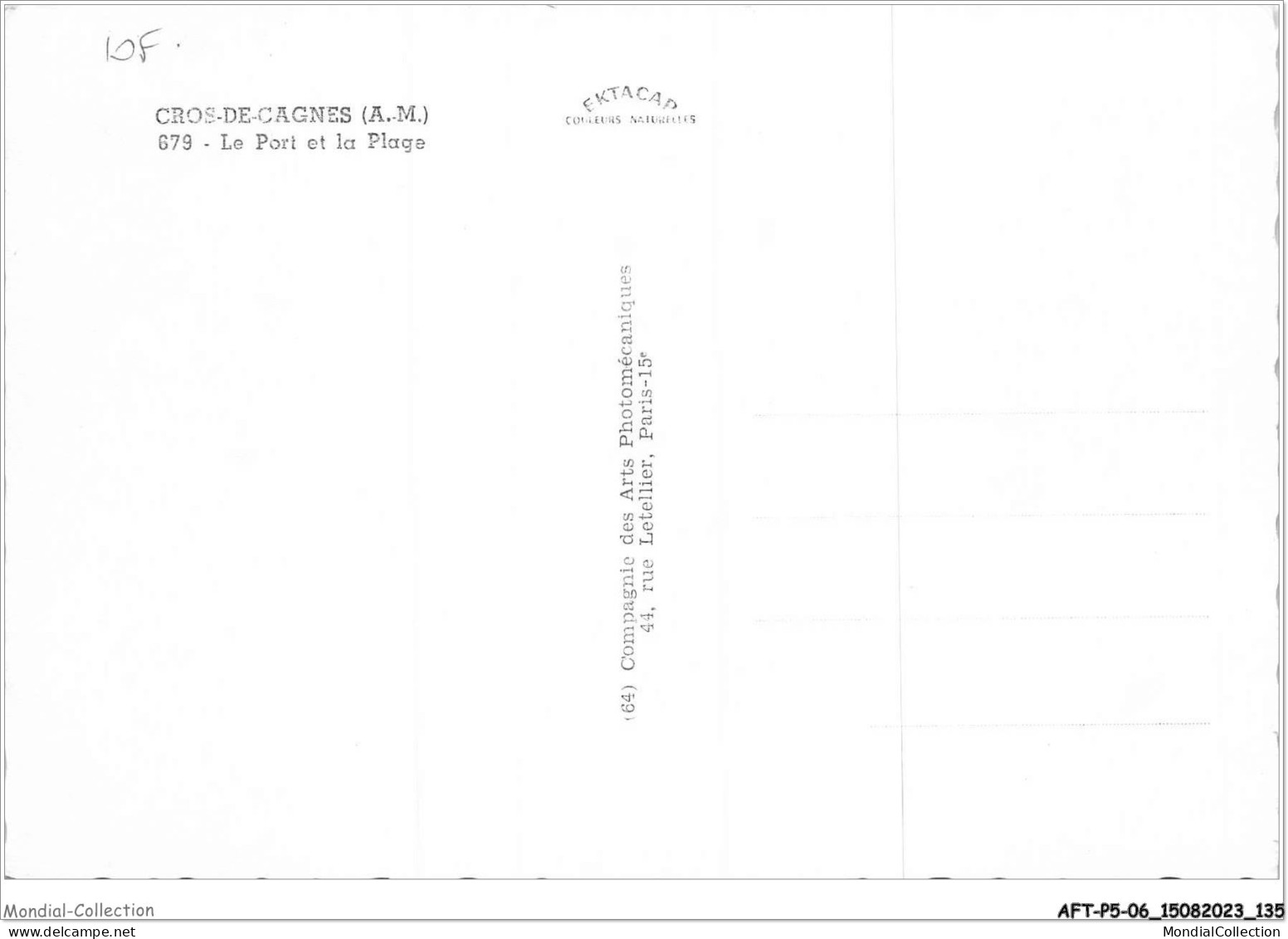 AFTP5-06-0488 - Gros-de-cagnes - Le Port Et La Plage - Sonstige & Ohne Zuordnung