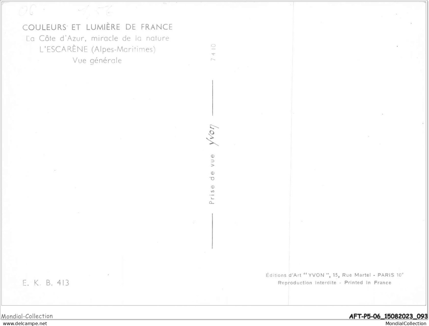 AFTP5-06-0467 - L'escarene - Vue Générale - L'Escarène