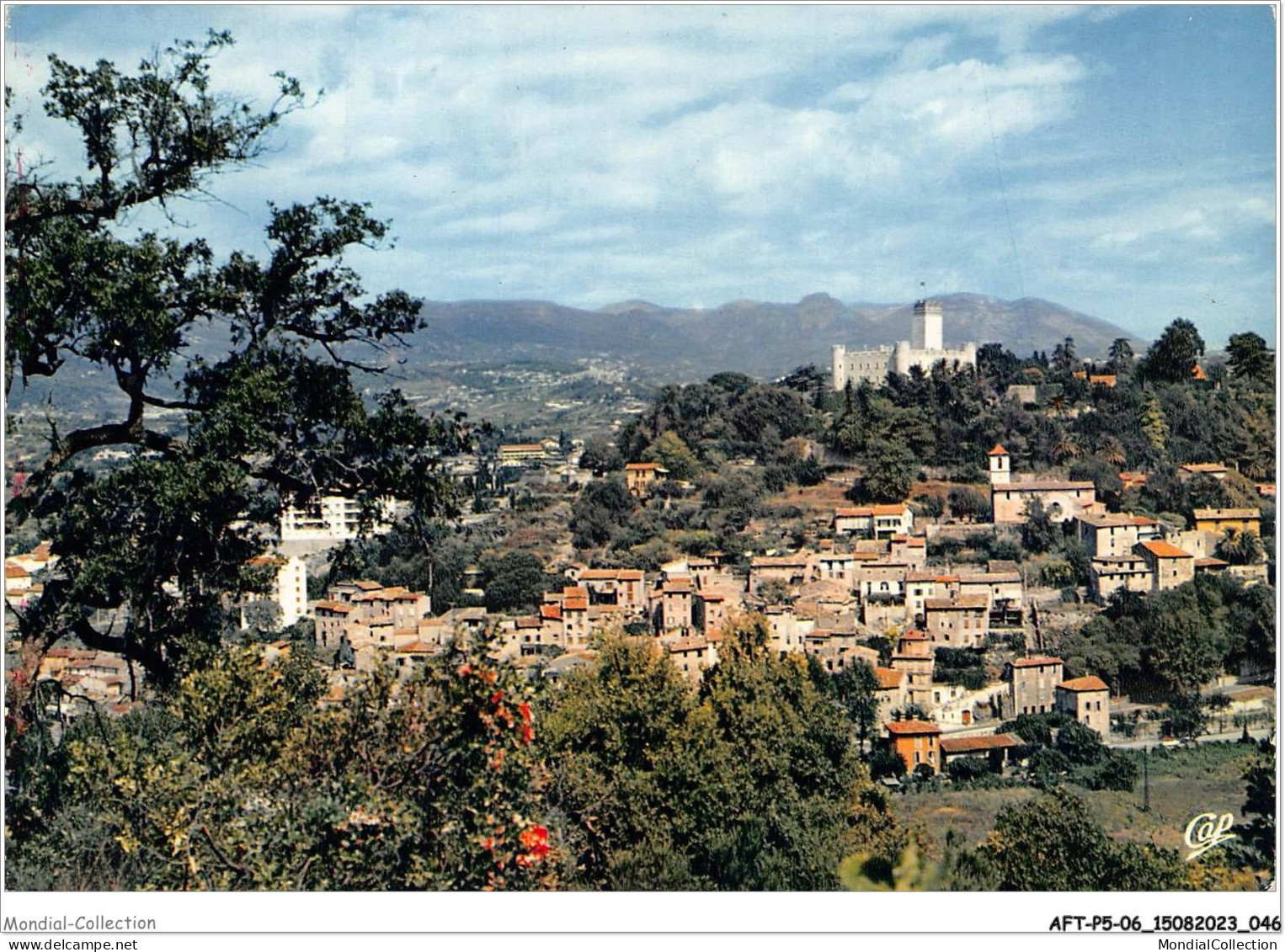 AFTP5-06-0444 - Villeneuve-loubet - Vue Générale Et Le Chateau Médiéval - Grasse