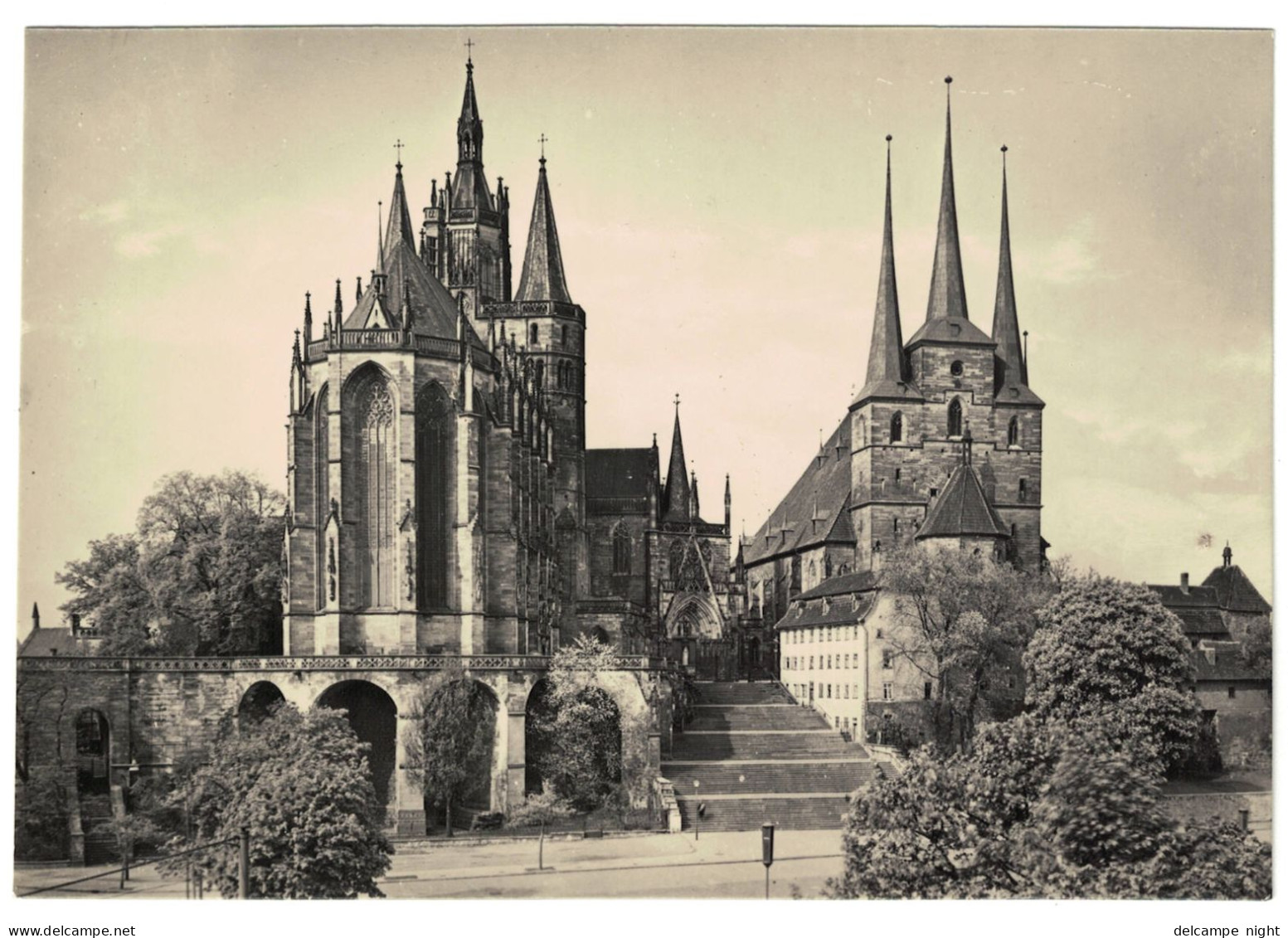 Erfurt Dom Und Severikirche (La Cathédrale Et L'église De Severi /  Cathedral And Severi Church RPPC) - Erfurt