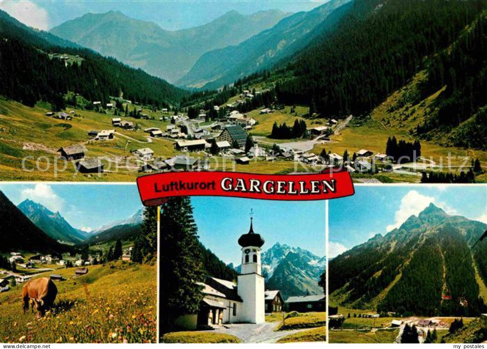 72634018 Gargellen Vorarlberg Montafon Panorama Kirche  Gargellen Vorarlberg - Otros & Sin Clasificación