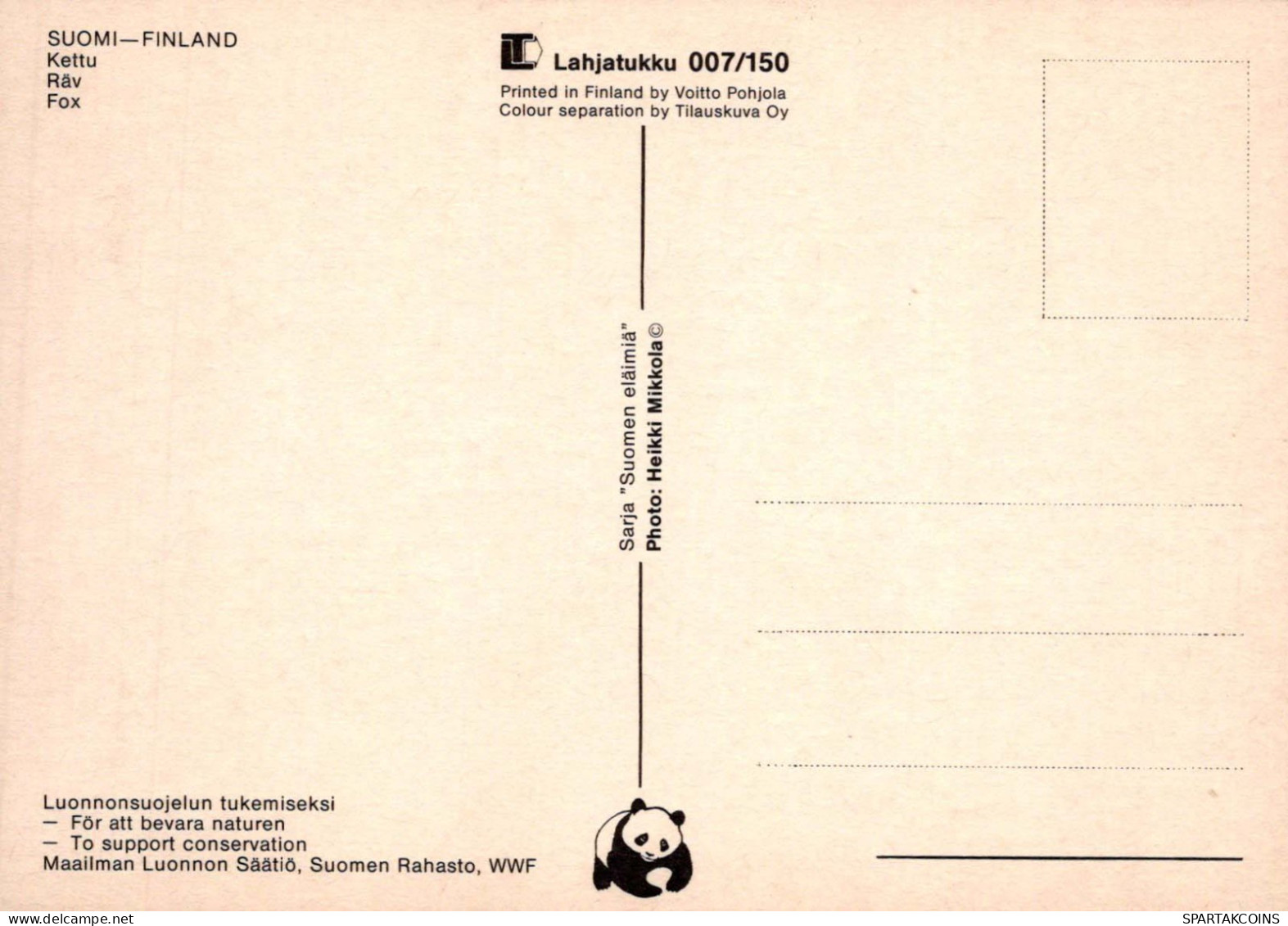 RENARD Animaux Vintage Carte Postale CPSM #PBS813.A - Andere & Zonder Classificatie